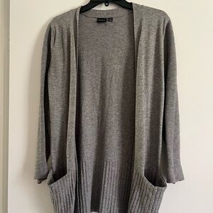 Atmosphere Heather Gray Open Cardigan